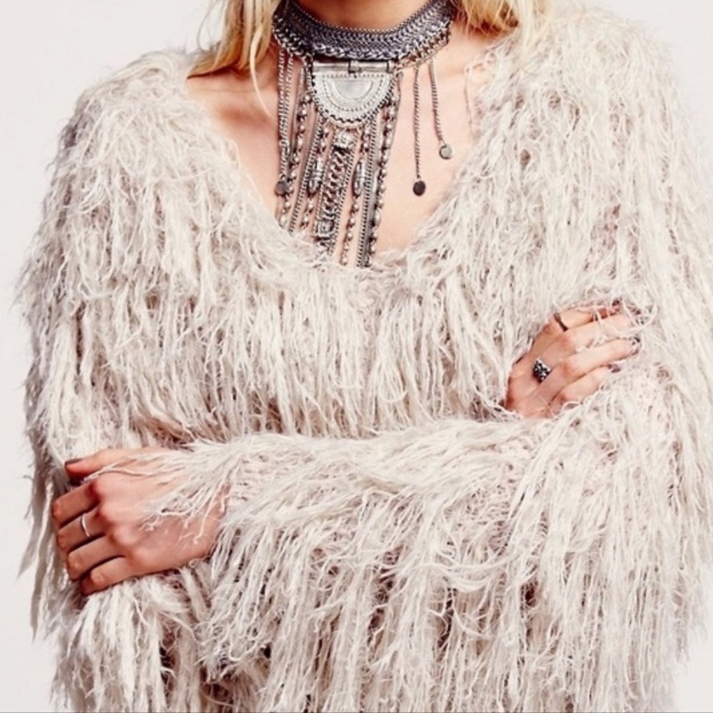 SALE🔥Free People Faithful Shaggy Cardigan Jacket
